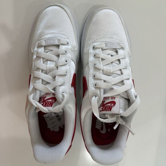 Nike Air Force 1 Low  Sz 5 - Women\'s Nike Air Force 1 Low \'07 \'Satin White Varsity Red\' DX6541-100